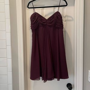 Maroon Bridesmaids Dress